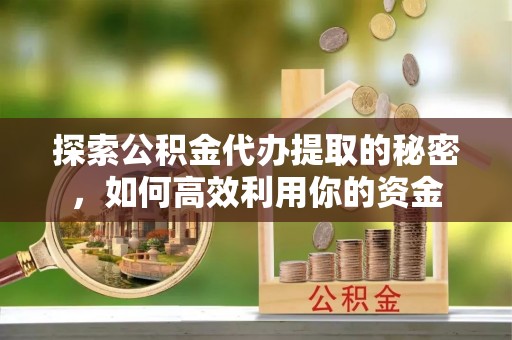 忻城探索公积金代办提取的秘密，如何高效利用你的资金