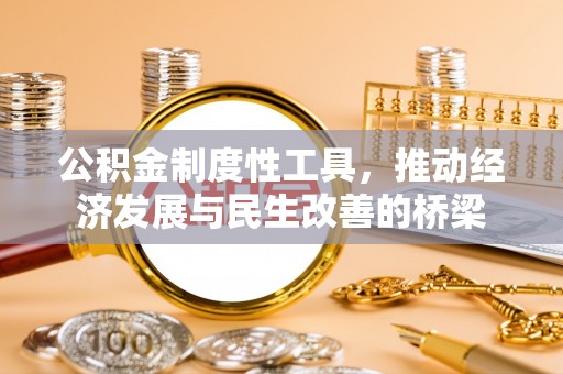 忻城公积金制度性工具，推动经济发展与民生改善的桥梁