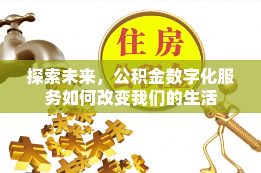 忻城探索未来，公积金数字化服务如何改变我们的生活