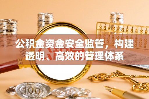 忻城公积金资金安全监管，构建透明、高效的管理体系
