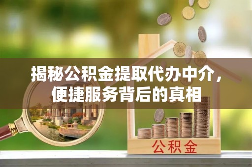 忻城揭秘公积金提取代办中介，便捷服务背后的真相