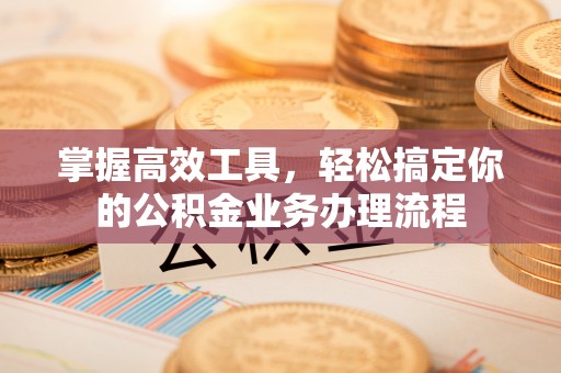 忻城掌握高效工具，轻松搞定你的公积金业务办理流程