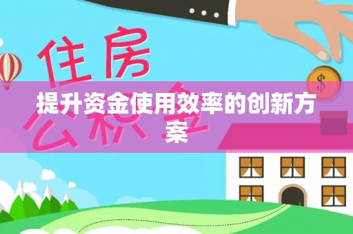 忻城提升资金使用效率的创新方案