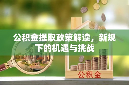 忻城公积金提取政策解读，新规下的机遇与挑战