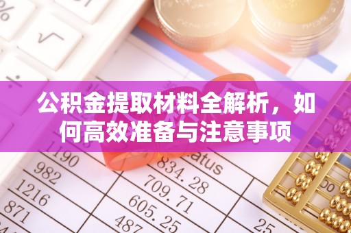 忻城公积金提取材料全解析，如何高效准备与注意事项