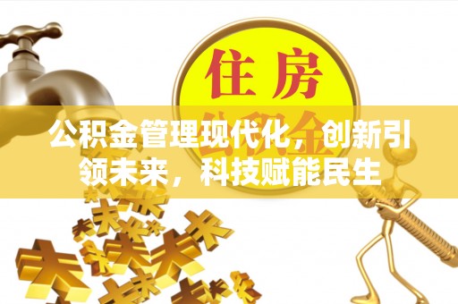 忻城公积金管理现代化，创新引领未来，科技赋能民生