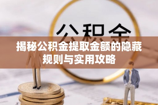 忻城揭秘公积金提取金额的隐藏规则与实用攻略