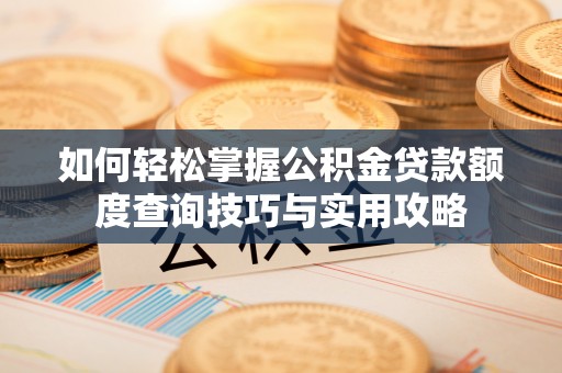 忻城如何轻松掌握公积金贷款额度查询技巧与实用攻略